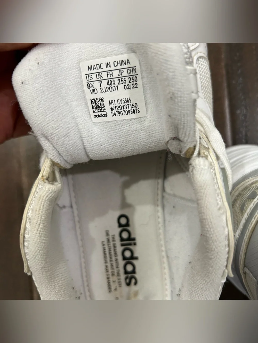 Women’s Adidas Astir White Silver Shoes W8.5 - Picture 2 of 4